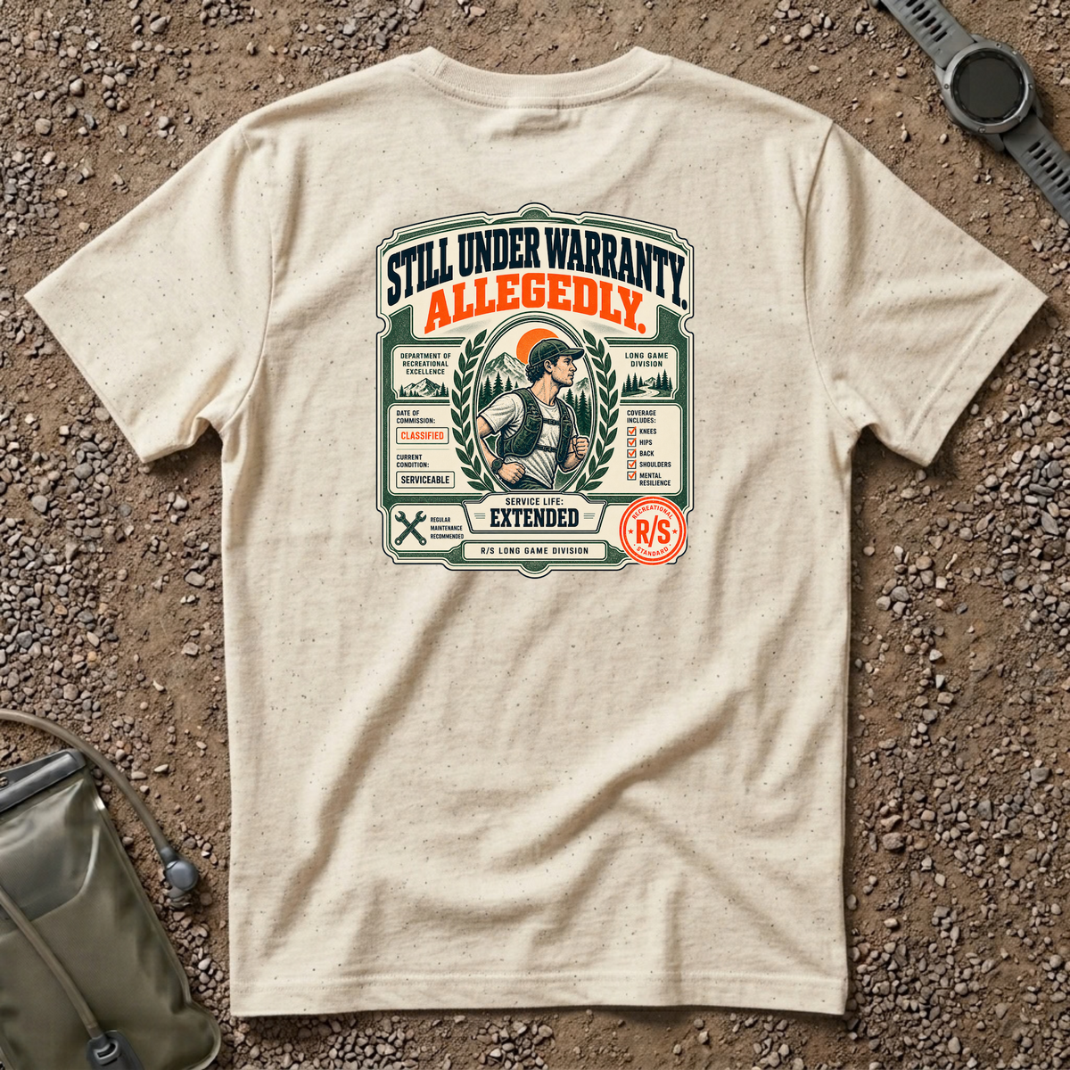 Run Division - Body still working T-Shirt — Funny Retro Casual Tee