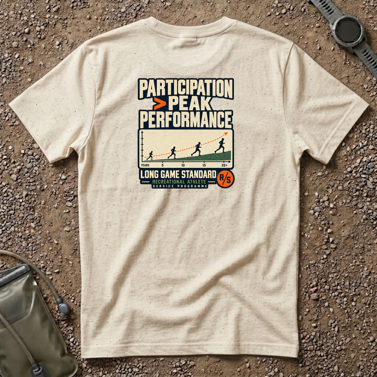 Run Division - Peak Performance T-Shirt — Funny Retro Casual Tee