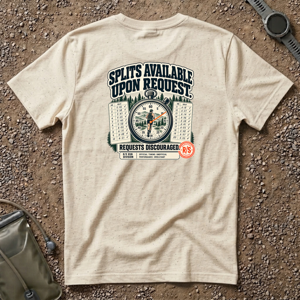 Run Division - Splits available upon request T-Shirt — Funny Retro Casual Tee