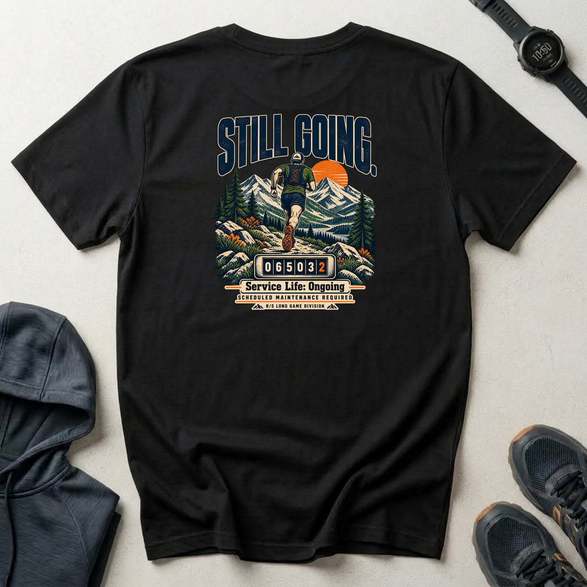 Run Division - Still going T-Shirt — Funny Retro Casual Tee