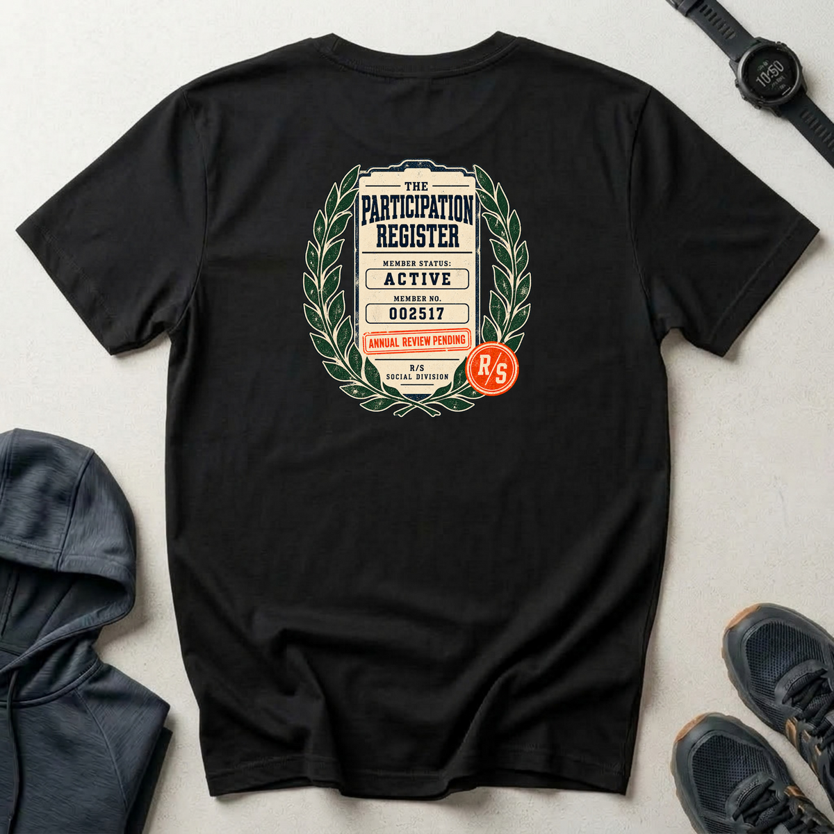 Social Division - Participation Register T-shirt — Funny Retro Casual Tee