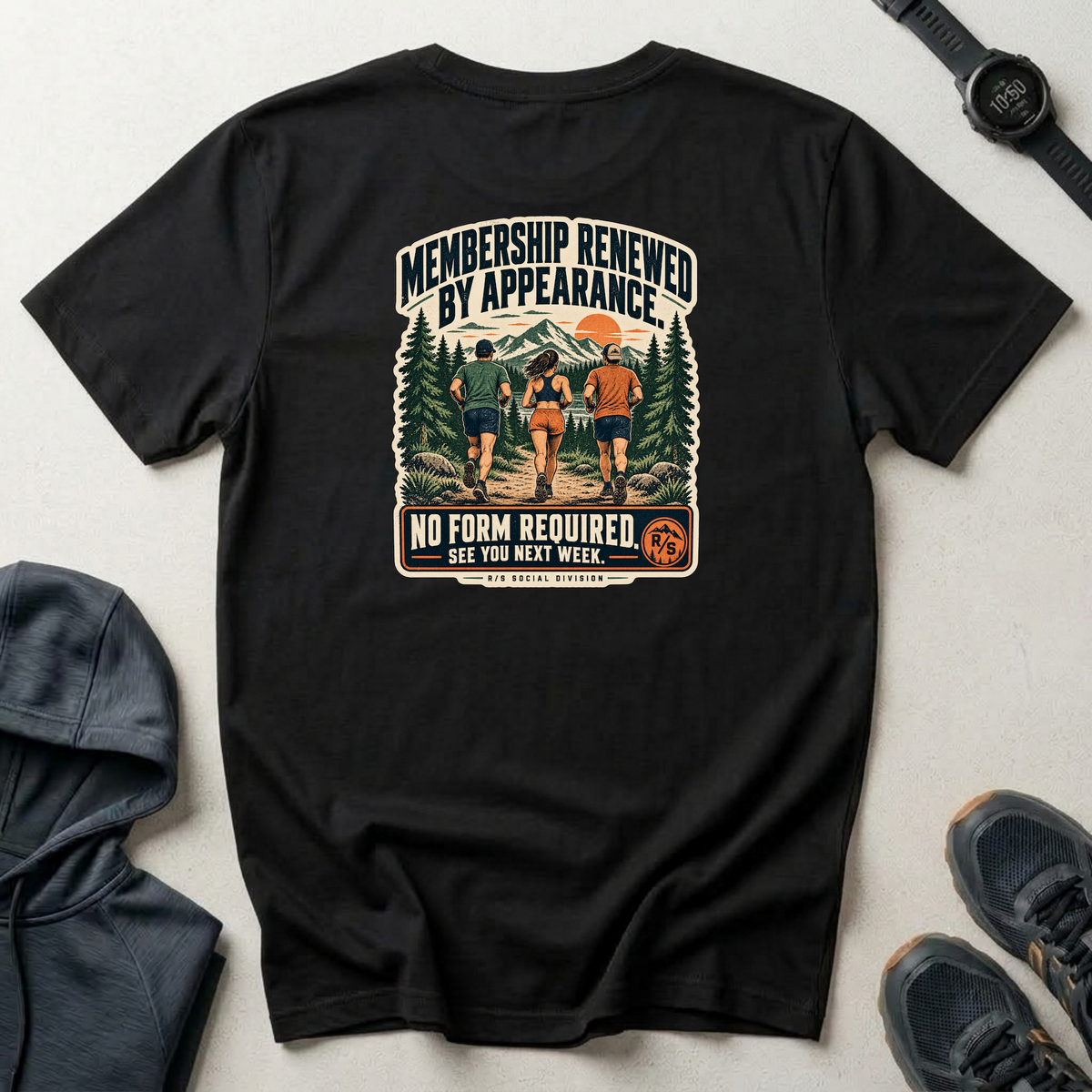 Social Division - Membership renewed by attendance T-Shirt. Retro funny T-shirt