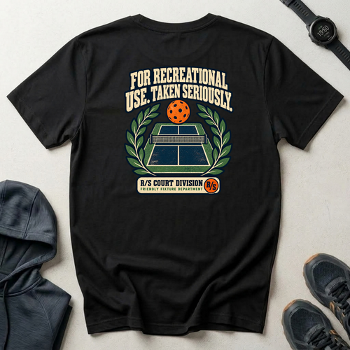 Court Division - For recreational use - Taken seriously T-Shirt — Funny Retro Casual Tee