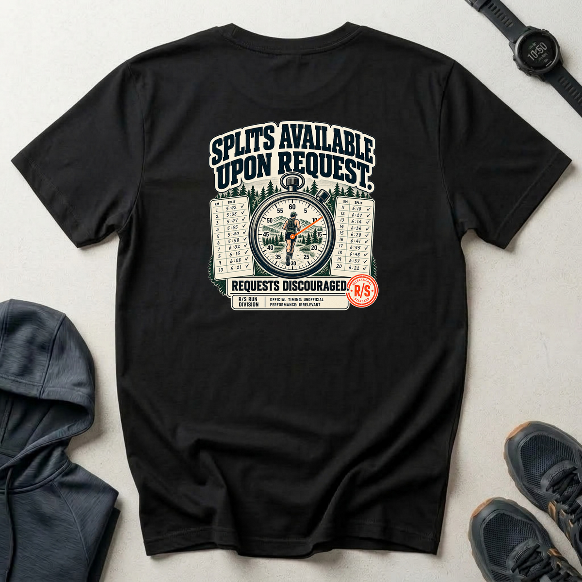 Run Division - Splits available upon request T-Shirt — Funny Retro Casual Tee