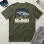 Trail Division - Run in all weather - Character building. T-Shirt — Funny Retro Casual Tee