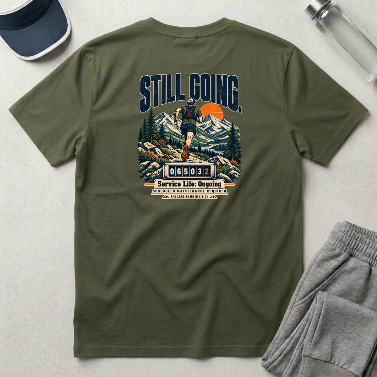 Run Division - Still going T-Shirt — Funny Retro Casual Tee