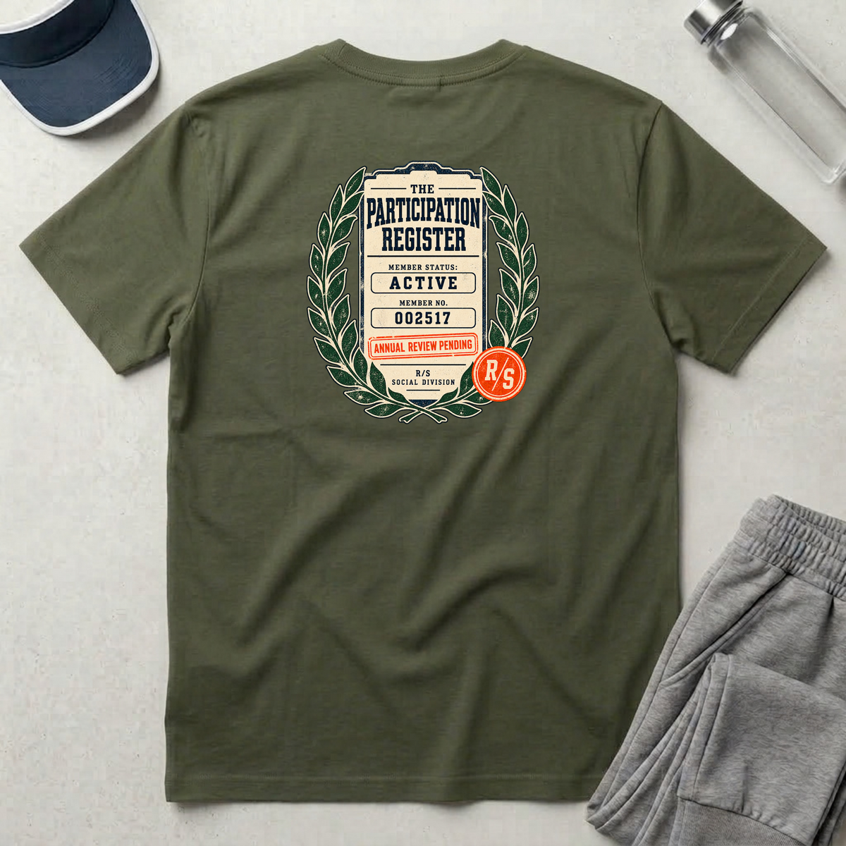 Social Division - Participation Register T-shirt — Funny Retro Casual Tee
