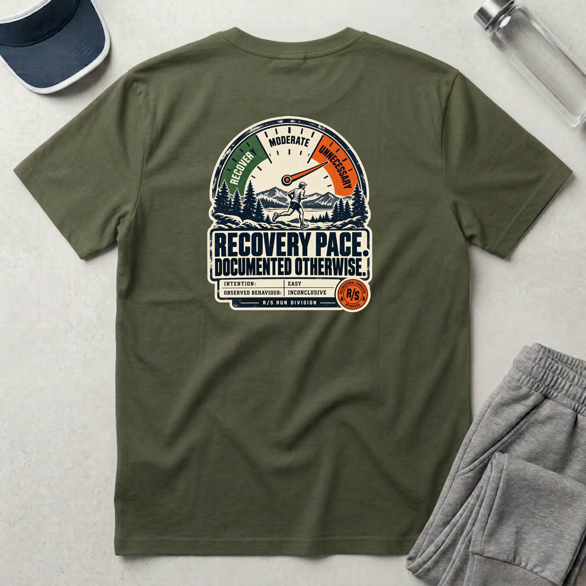 Run Division - Run Recovery essential T-Shirt — Funny Retro Casual Tee