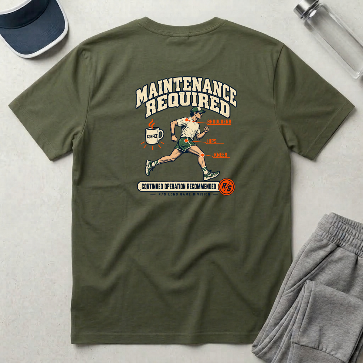 Run Division - Maintenance required T-Shirt — Funny Retro Casual Tee
