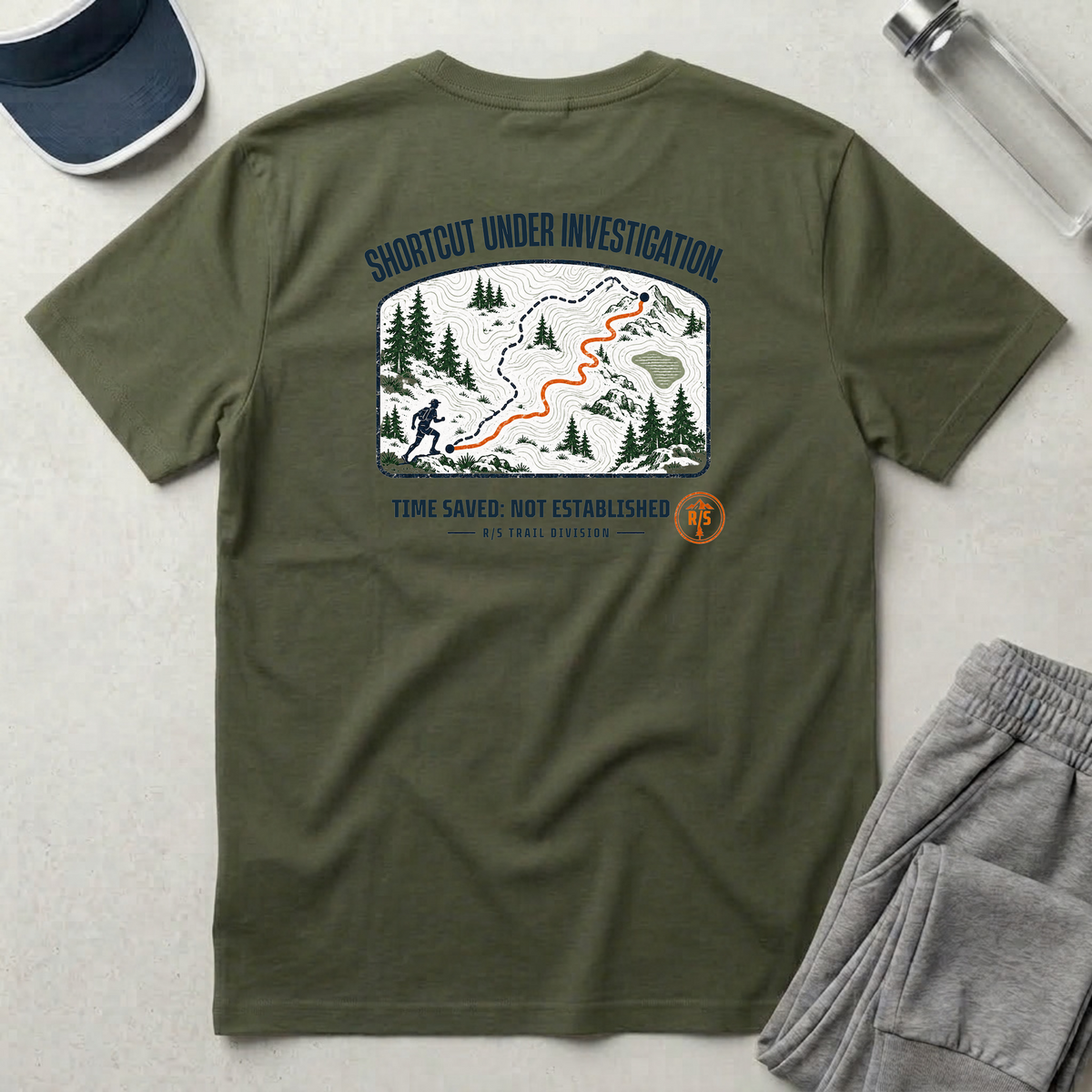 Trail Division - Shortcut under investigation T-Shirt — Funny Retro Casual Tee