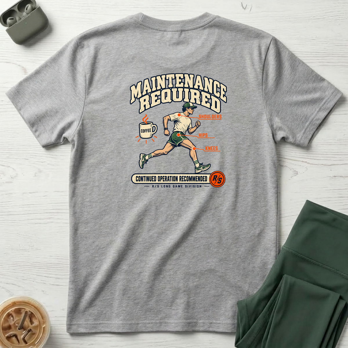 Run Division - Maintenance required T-Shirt — Funny Retro Casual Tee