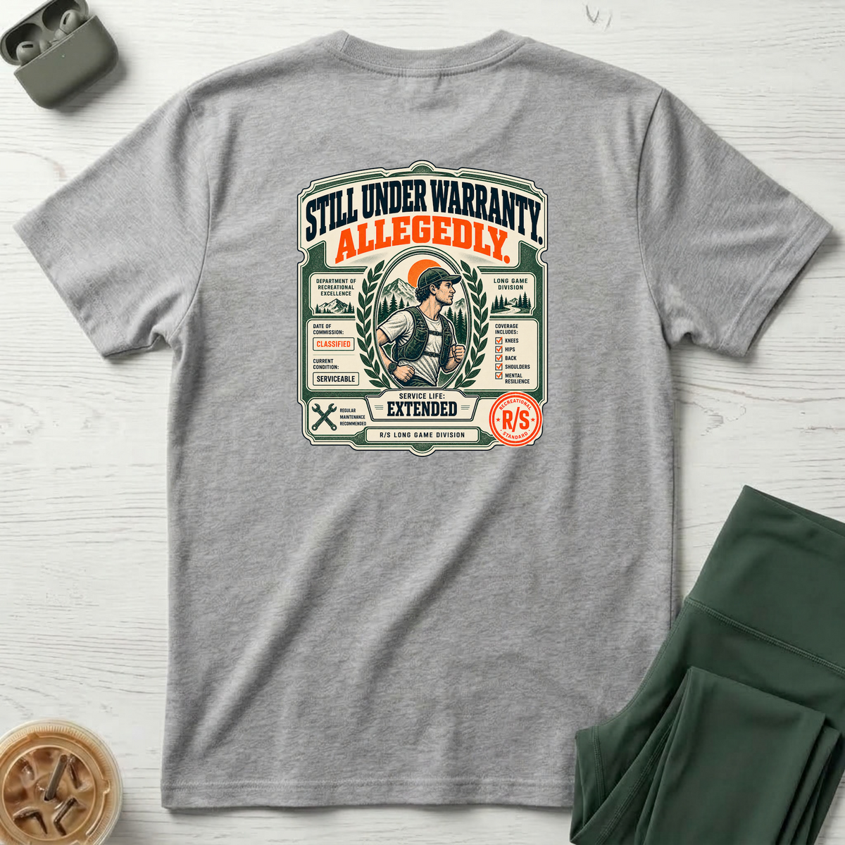 Run Division - Body still working T-Shirt — Funny Retro Casual Tee