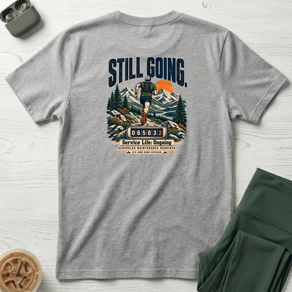 Run Division - Still going T-Shirt — Funny Retro Casual Tee