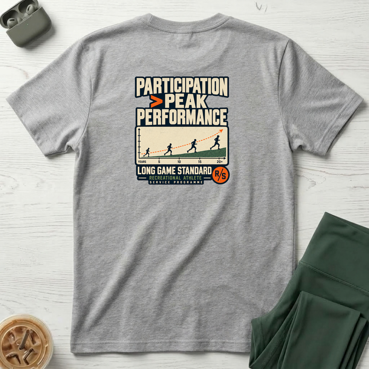 Run Division - Peak Performance T-Shirt — Funny Retro Casual Tee