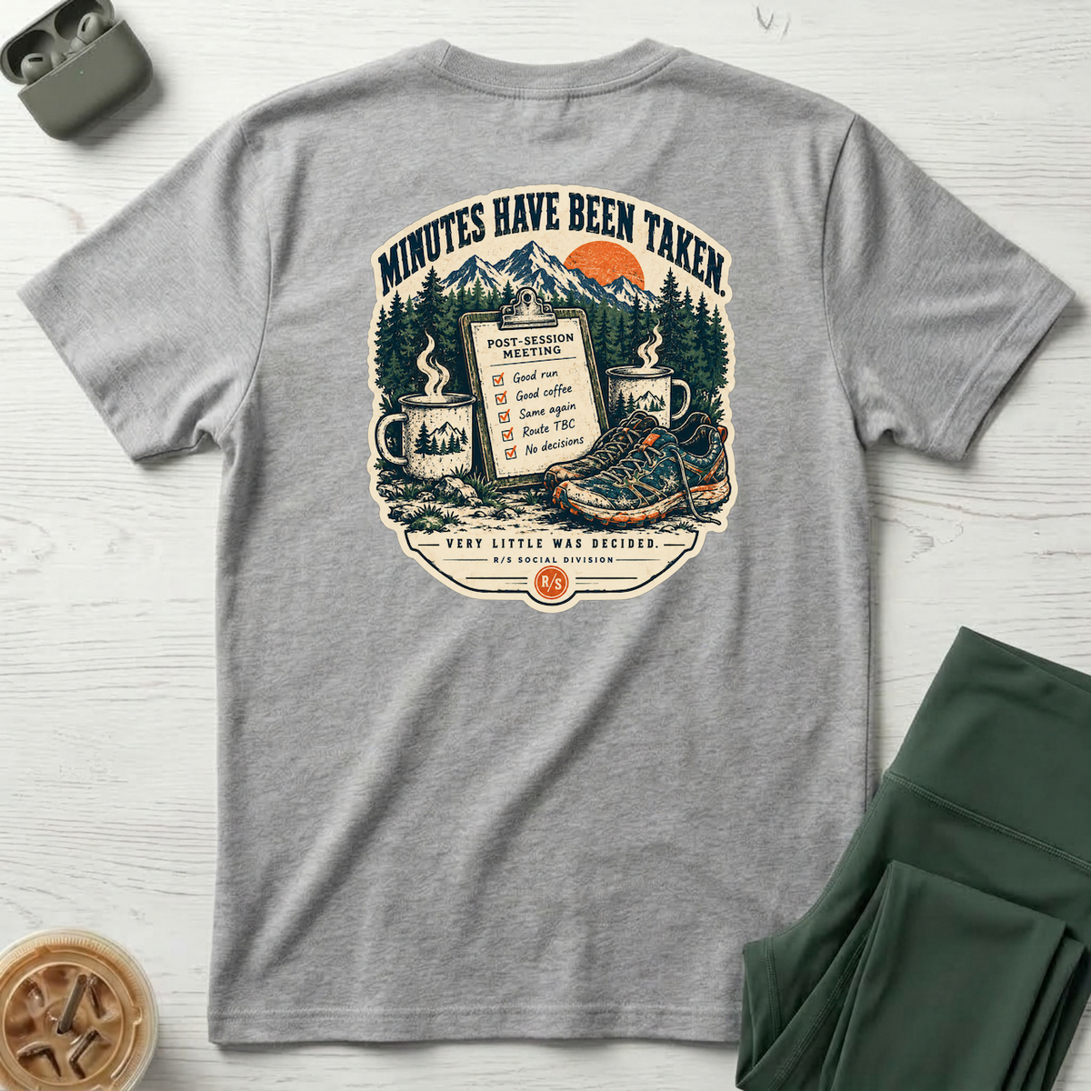 Trail Division - Minutes have been taken T-Shirt — Funny Retro Casual Tee