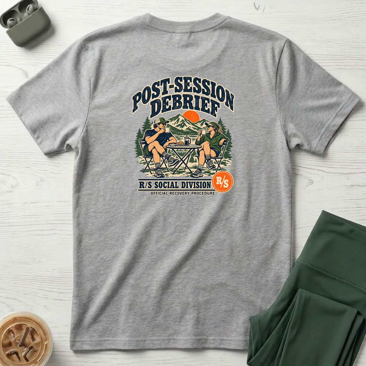 Social Division - Post session Debrief T-Shirt — Funny Retro Casual Tee