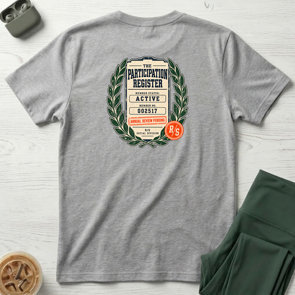 Social Division - Participation Register T-shirt — Funny Retro Casual Tee