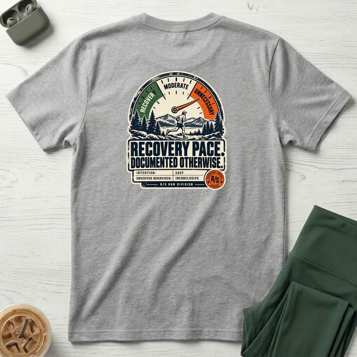 Run Division - Run Recovery essential T-Shirt — Funny Retro Casual Tee