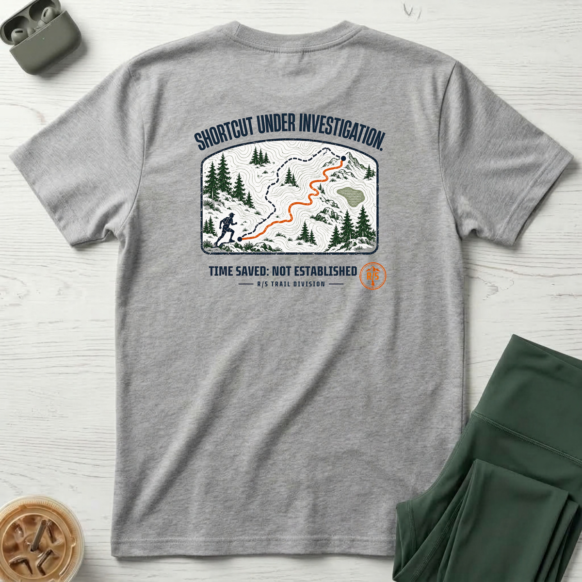 Trail Division - Shortcut under investigation T-Shirt — Funny Retro Casual Tee
