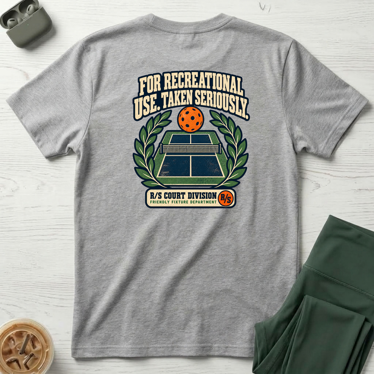 Court Division - For recreational use - Taken seriously T-Shirt — Funny Retro Casual Tee