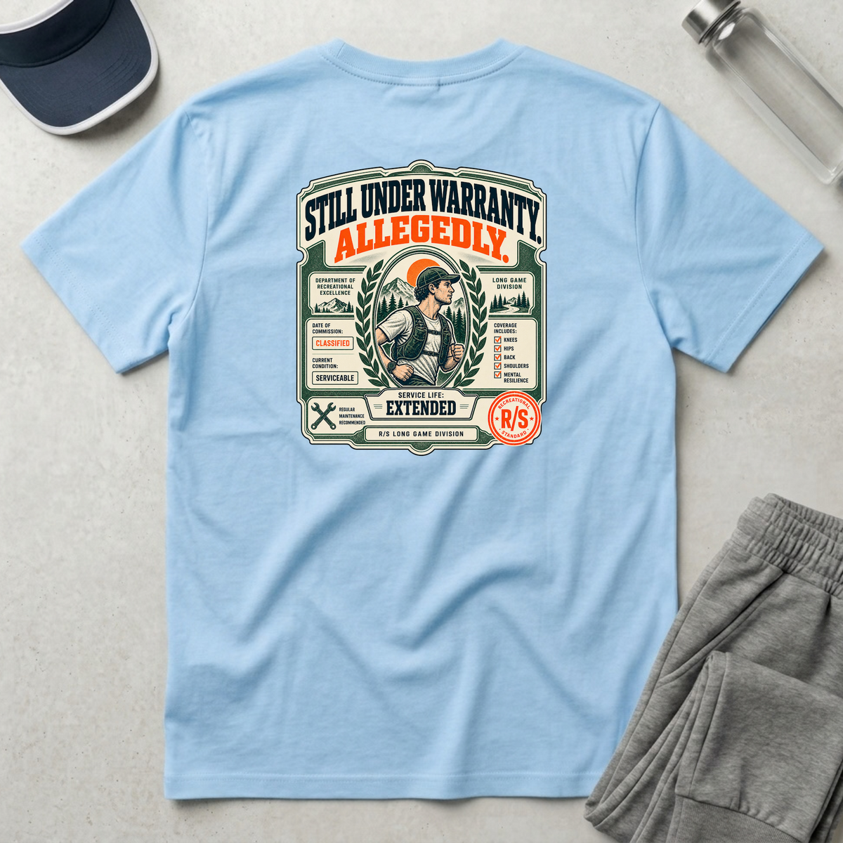 Run Division - Body still working T-Shirt — Funny Retro Casual Tee