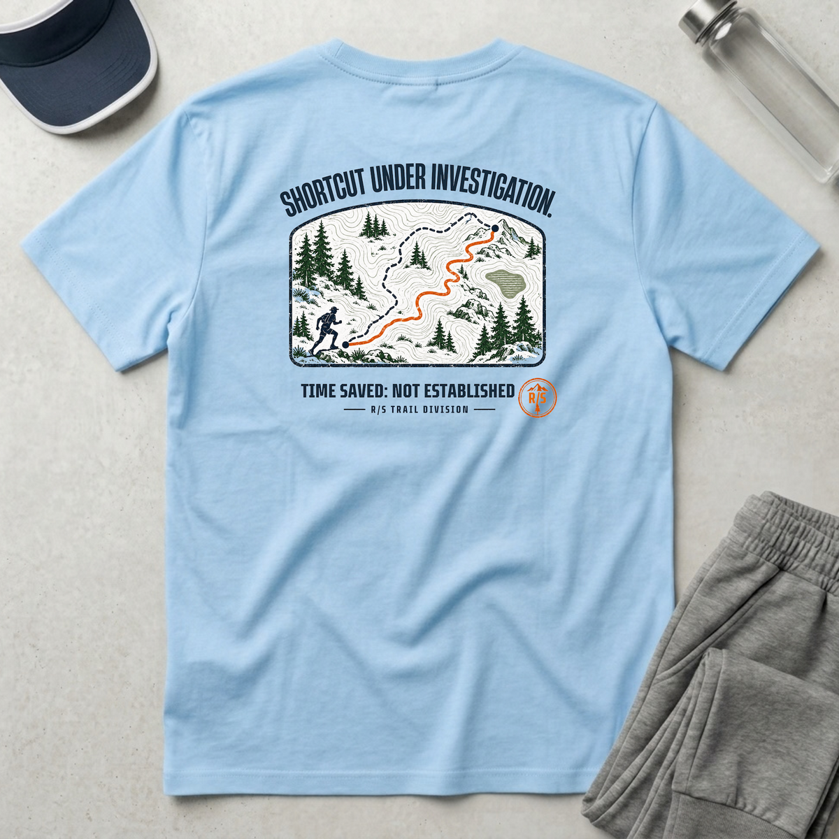 Trail Division - Shortcut under investigation T-Shirt — Funny Retro Casual Tee