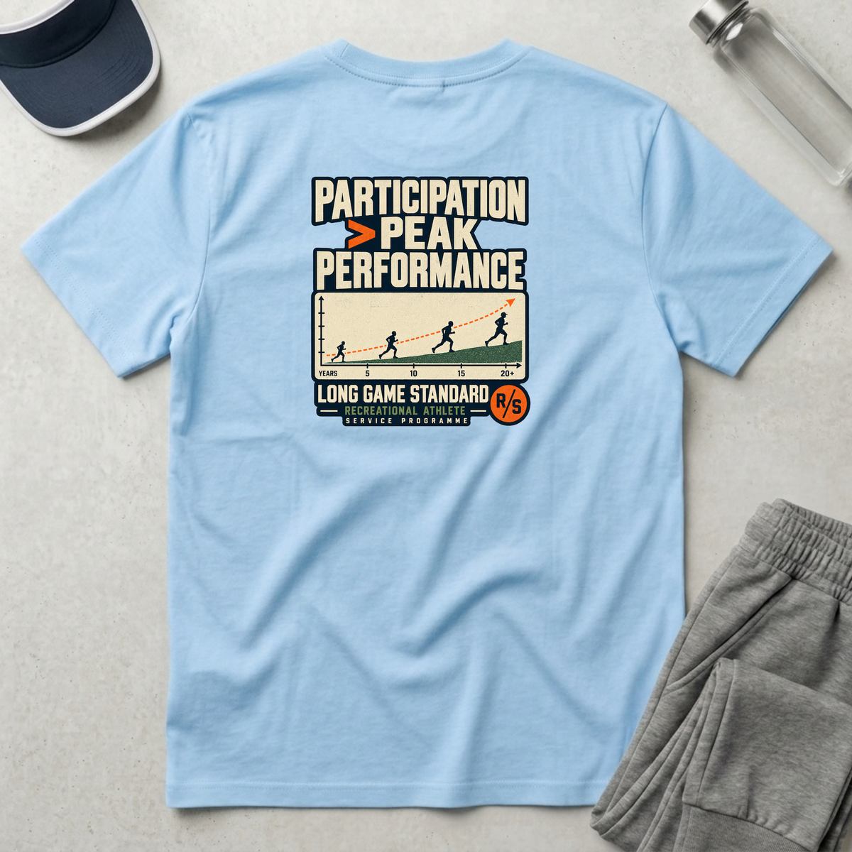 Run Division - Peak Performance T-Shirt — Funny Retro Casual Tee