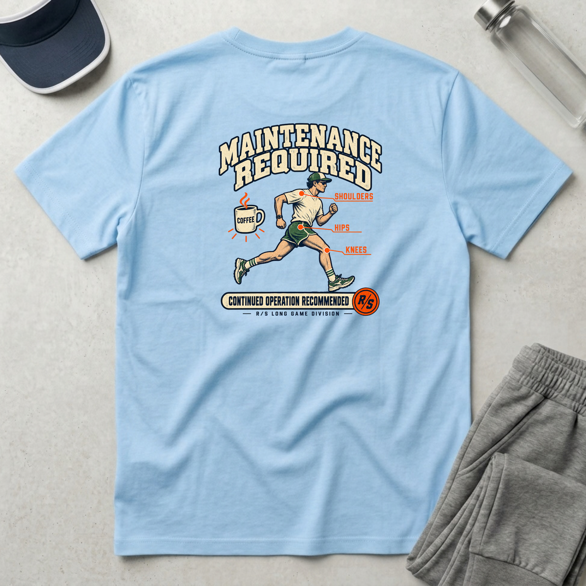Run Division - Maintenance required T-Shirt — Funny Retro Casual Tee