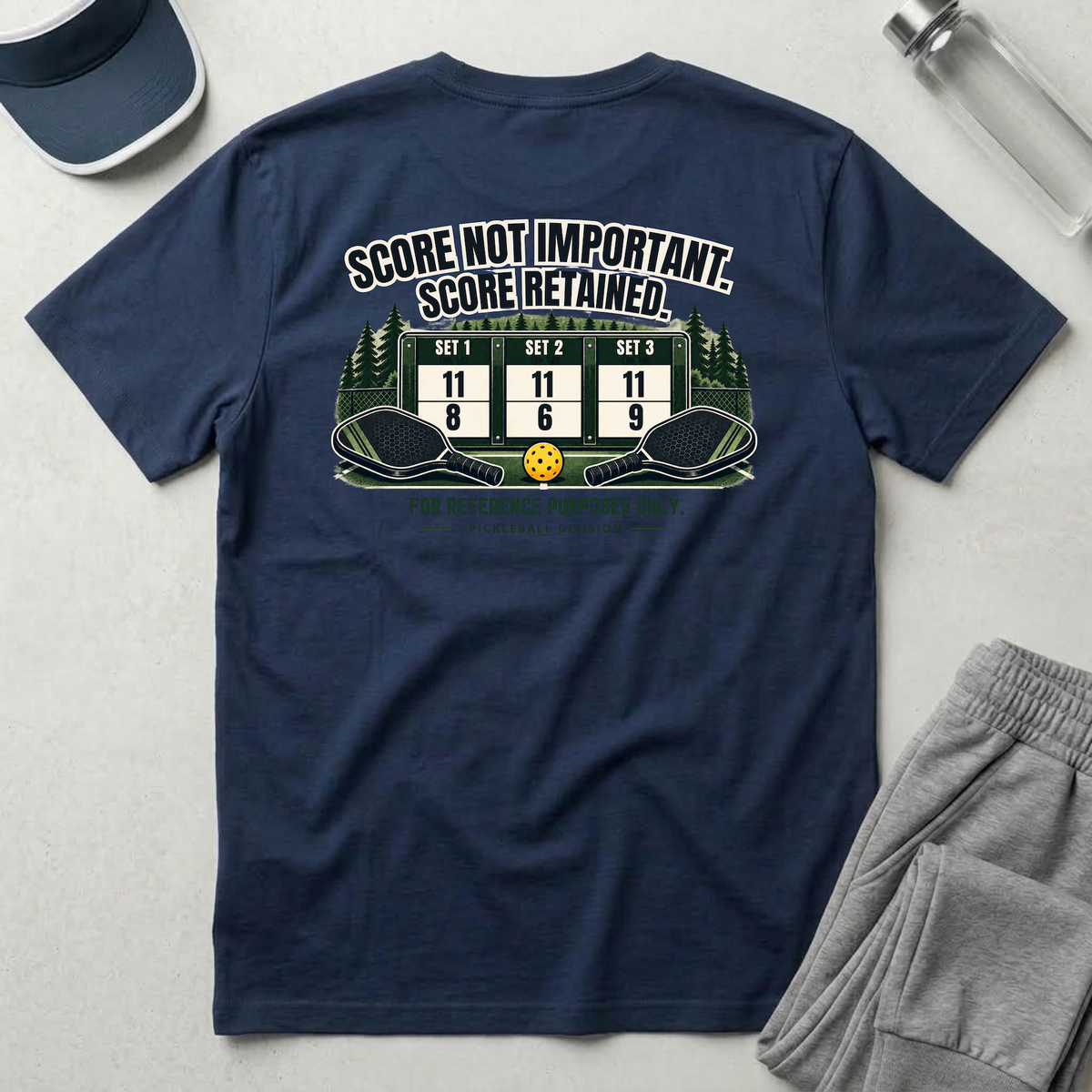 Court Division - Score NOT important - But its recorded T-Shirt — Funny Retro Casual Tee