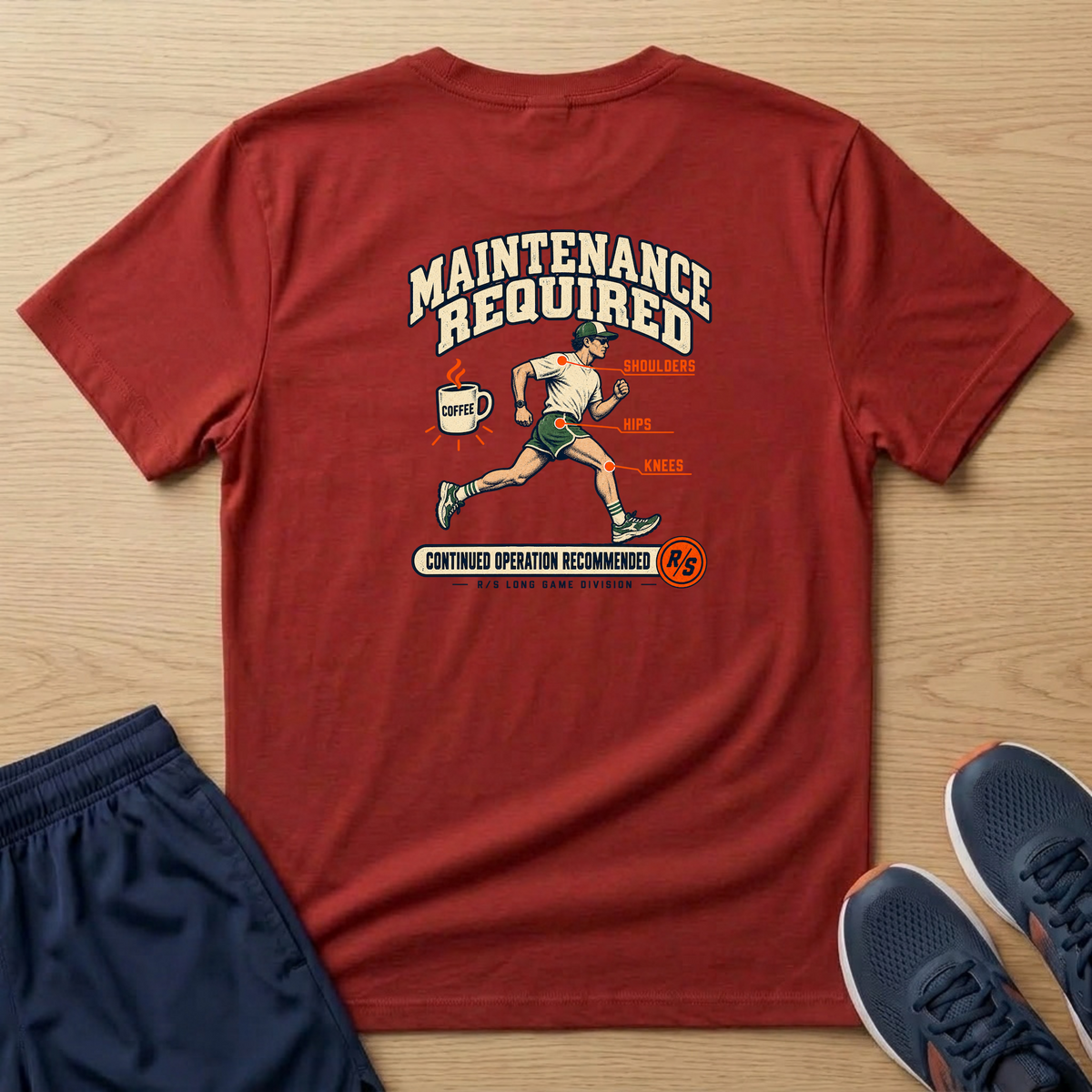 Run Division - Maintenance required T-Shirt — Funny Retro Casual Tee