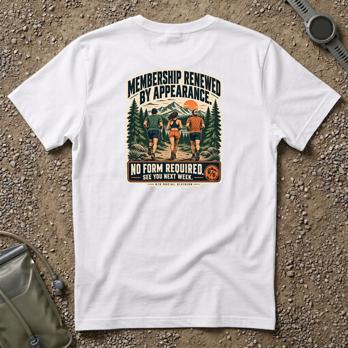 Social Division - Membership renewed by attendance T-Shirt. Retro funny T-shirt