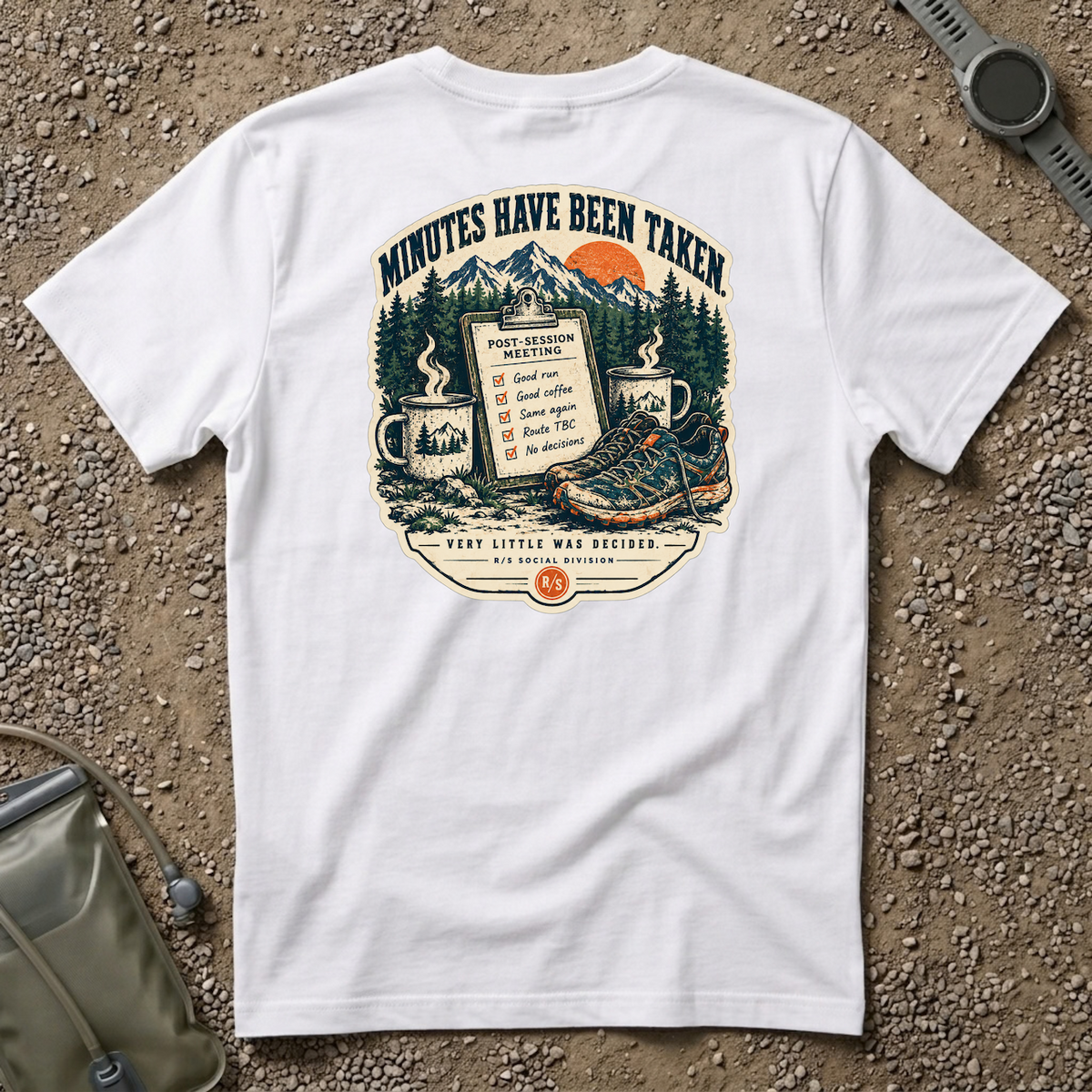 Trail Division - Minutes have been taken T-Shirt — Funny Retro Casual Tee